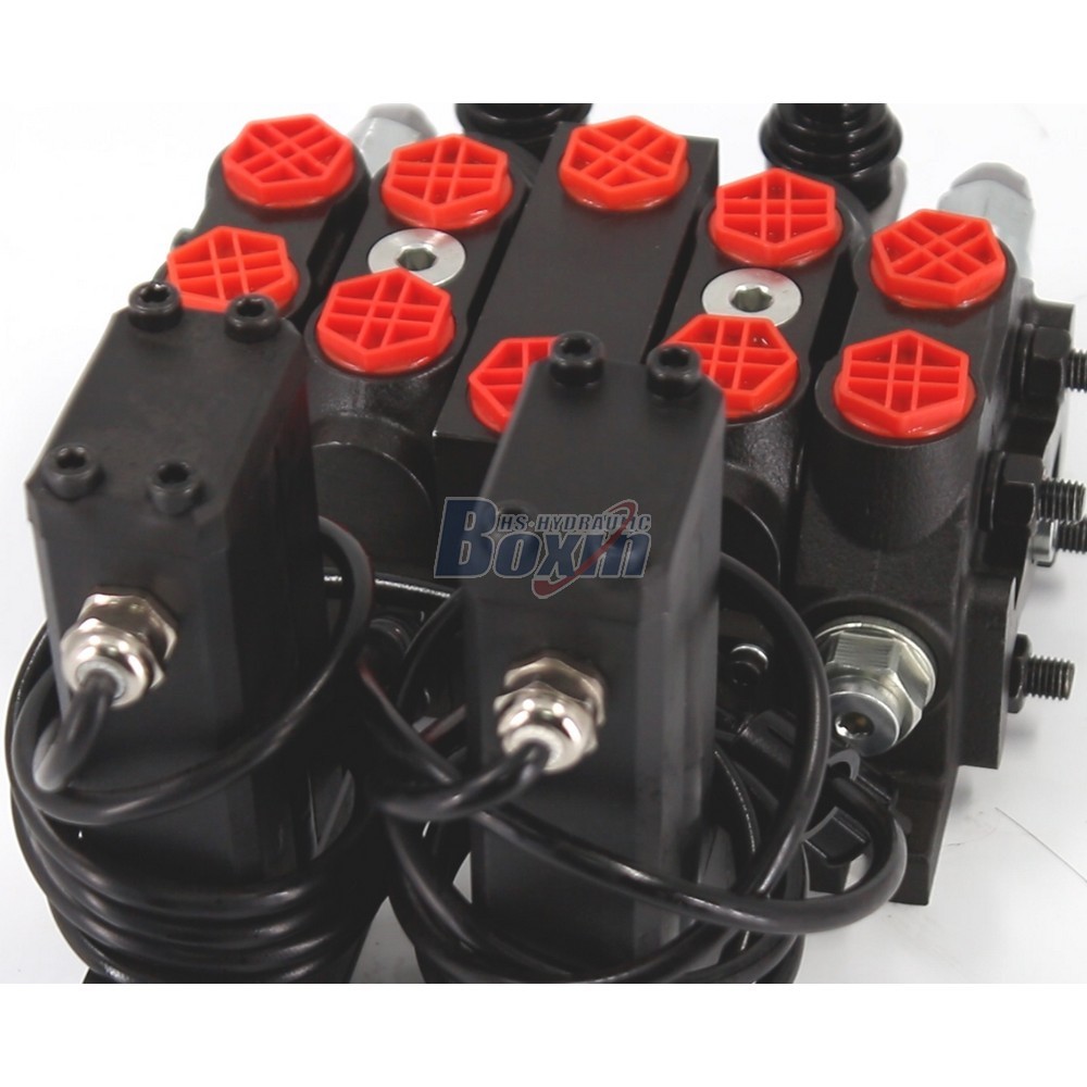 OEM/ODM and Custom Design DCV60 Electric Motor 2 Spool Sectional Directional Valve detail image